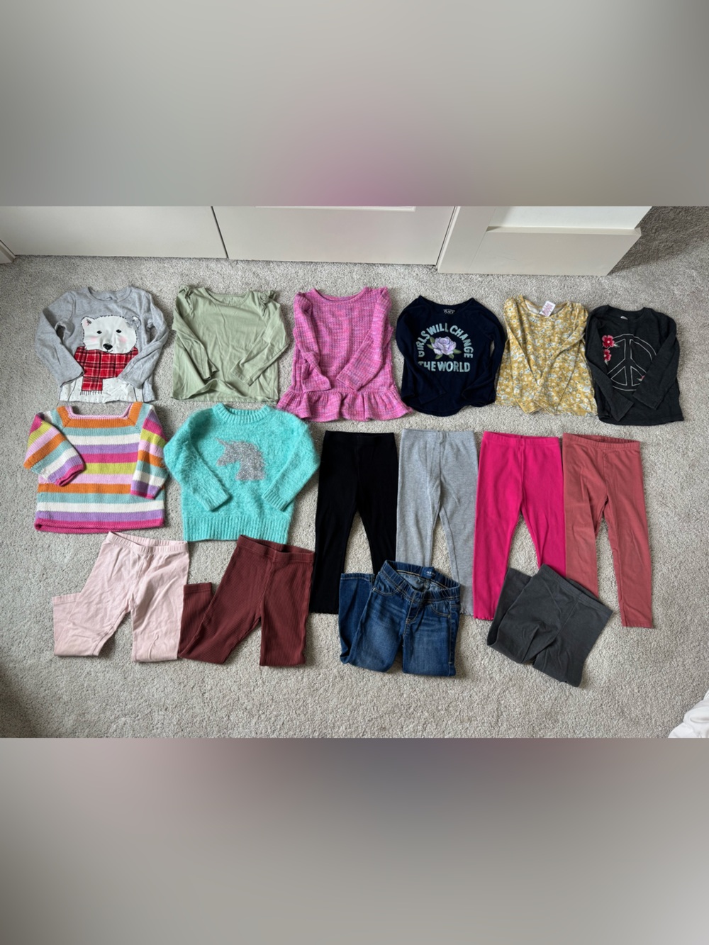 Lot of 3t tops and bottoms - 16 items!